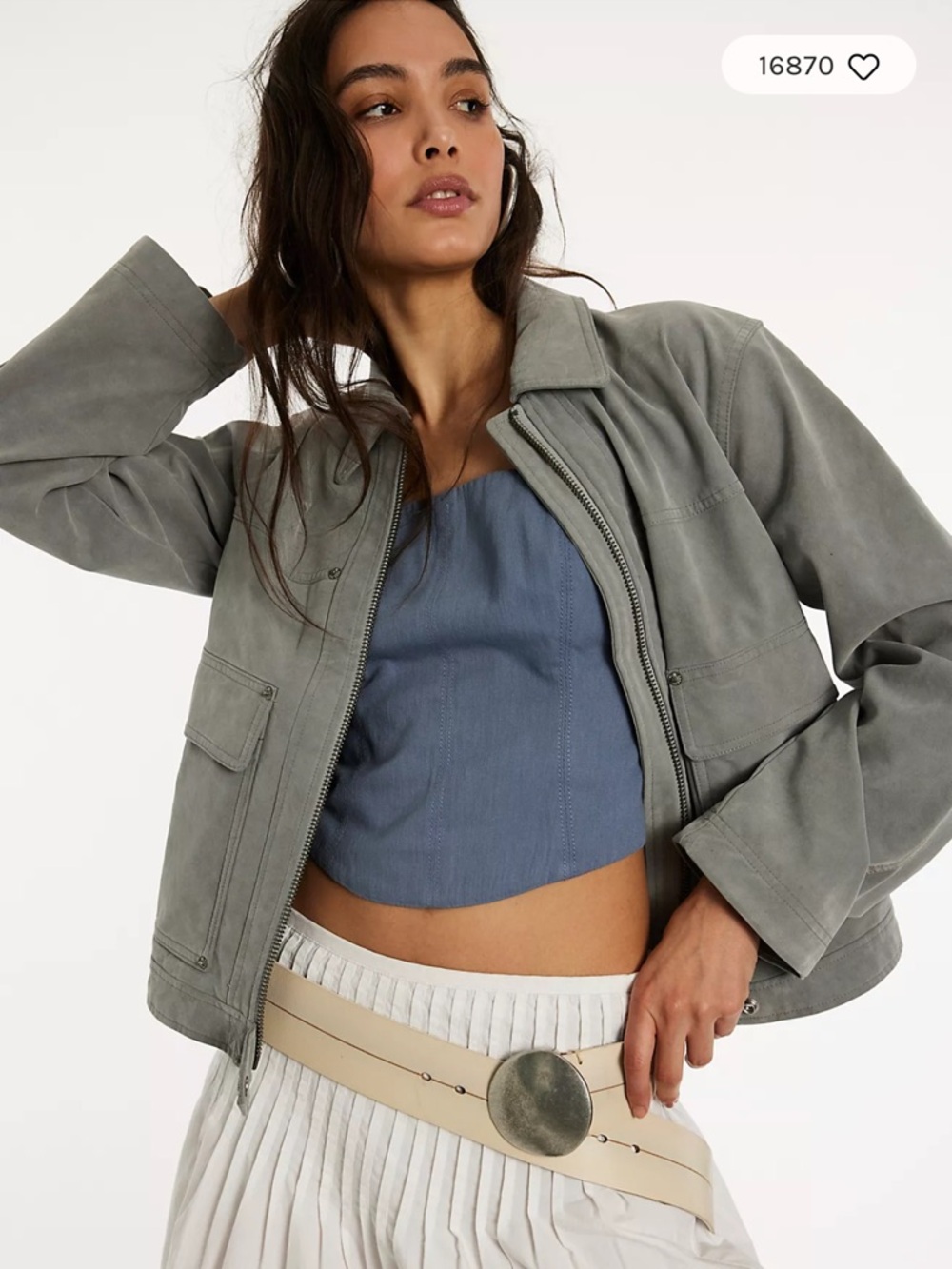 Free People Vegan Suede Blair Jacket